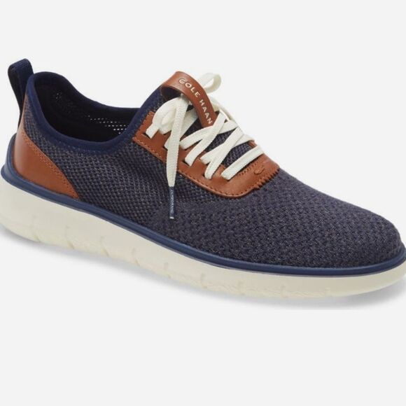 Cole Haan Men's Blue and Tan Sneakers